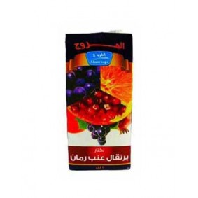 عصير المروج برتقال عنب ورمان عصير المروج برتقال عنب ورمان